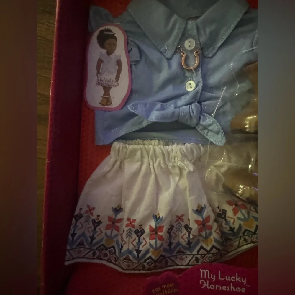 Our generation for American Girl doll cowgirl western lucky horseshoe outfit NEW